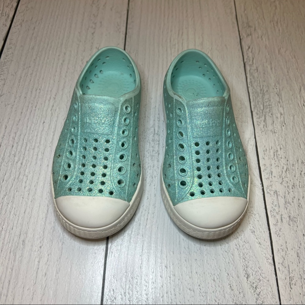 Native Jefferson Bling Glitter C8 Child 8 Blue